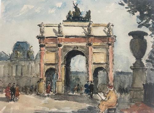 Les Jardins du Tuileries (9" x 12")