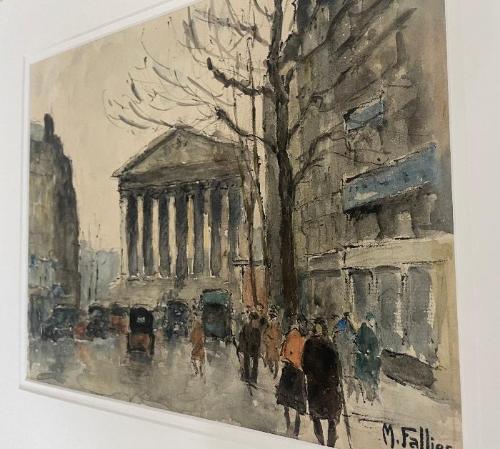 The Madeleine on a Winter Day (9" x 12")