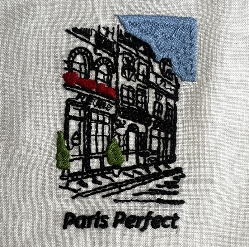Paris Perfect Cocktail Napkins/Linen Coasters - Set of 6
