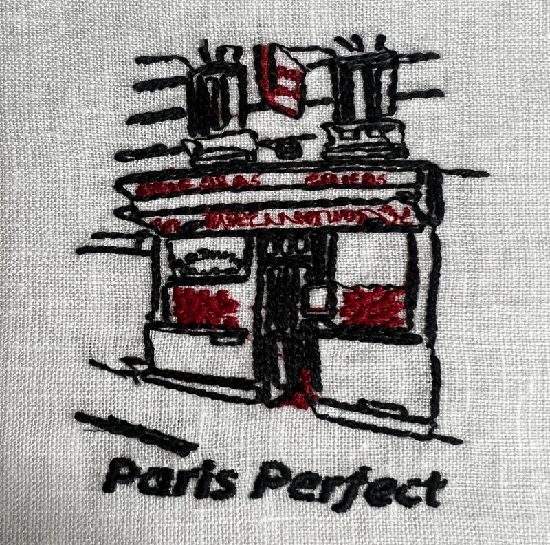 Paris Perfect Cocktail Napkins/Linen Coasters - Set of 6