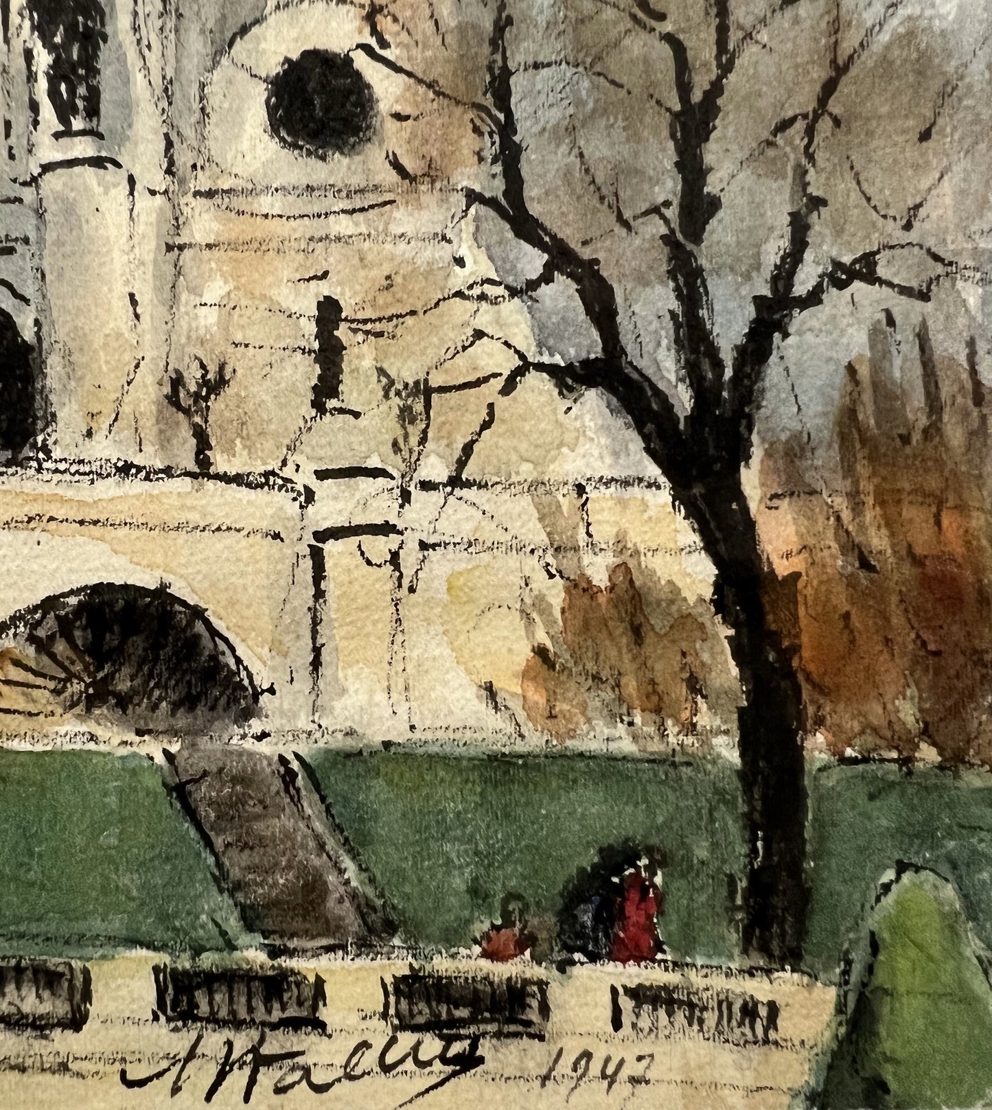 Sacre Coeur and Montmartre (8.5" x 10.75")