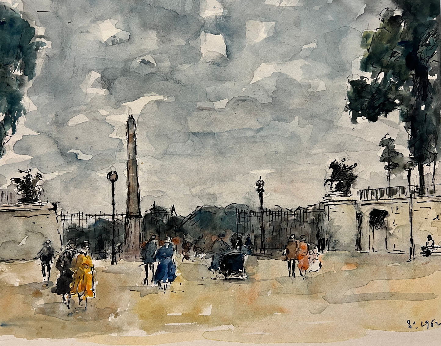 Place de la Concorde (9.5" x 7.5")
