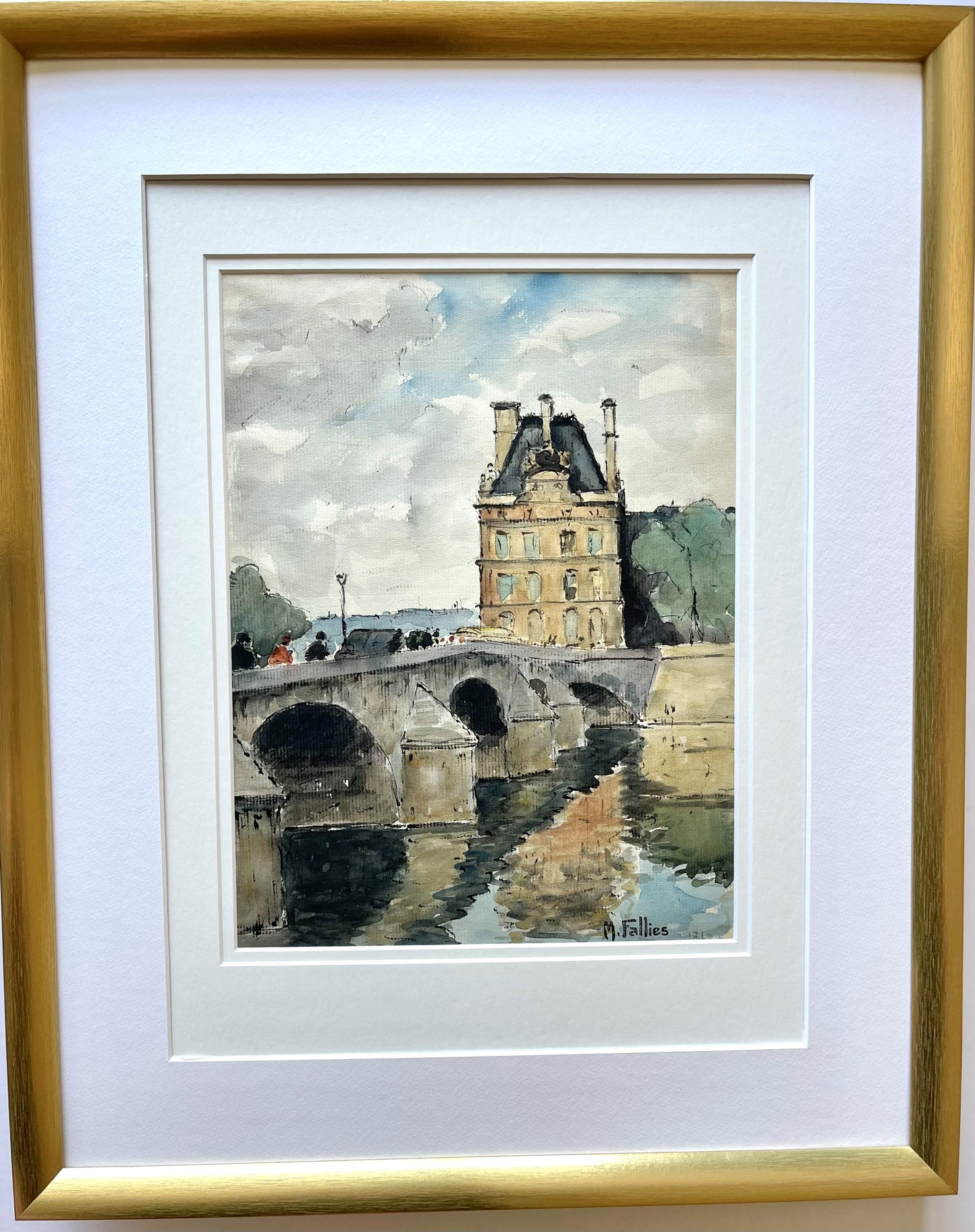Reflections on the Seine (9.25" x 12")