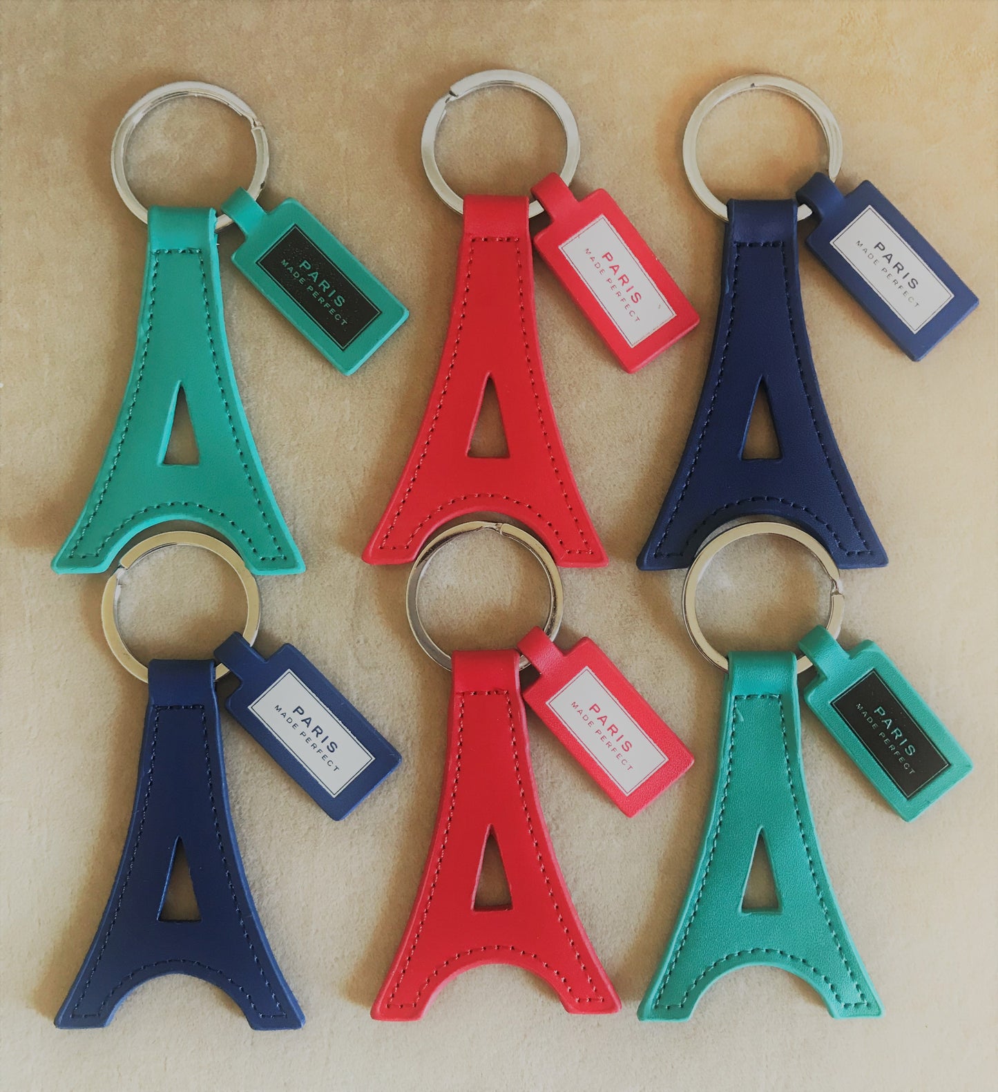 Paris Perfect Keyring - Navy