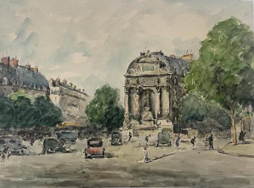 Place Saint-Michel by Maurice Fallies