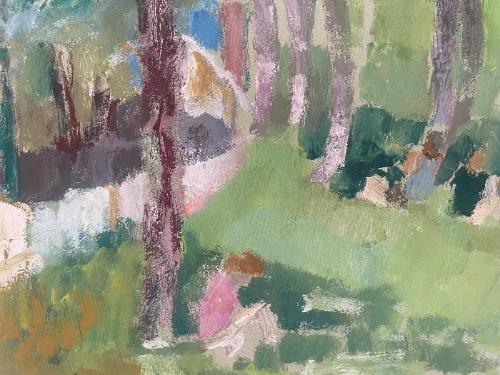 Les Jardins en Soleil: Arist Unknown (9" x 11")