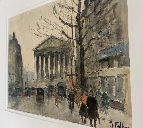 The Madeleine on a Winter Day  (9" x 12")