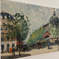 Les Grands Magasins sur le Boulevard Haussman (9" x 12")