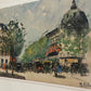 Les Grands Magasins sur le Boulevard Haussman (9" x 12")