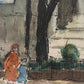 Fontaine des Innocents by Maurice Fallies (9" x 12")