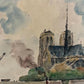 Majestic Notre Dame at the tip of Ile de la Cite’ (7.5" x 10")