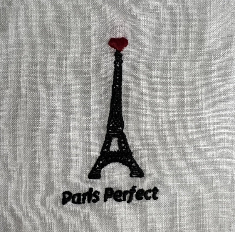 Paris Perfect Cocktail Napkins/Linen Coasters - Set of 6