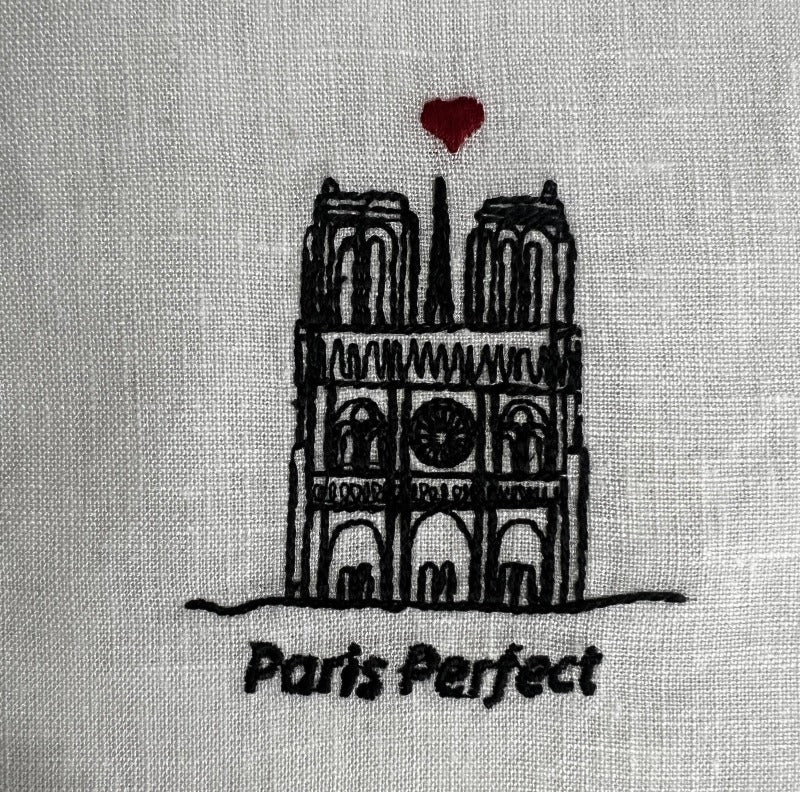 Paris Perfect Cocktail Napkins/Linen Coasters - Set of 6