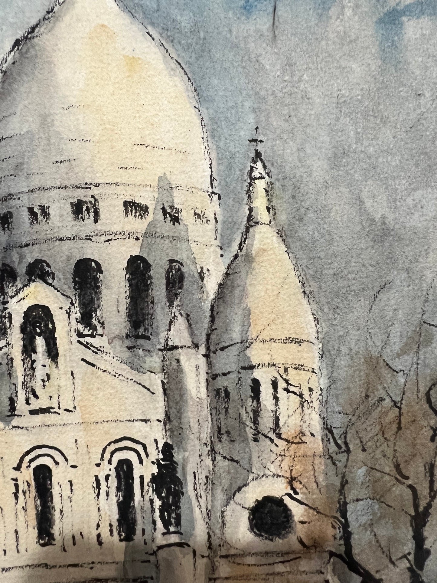 Sacre Coeur and Montmartre (8.5" x 10.75")