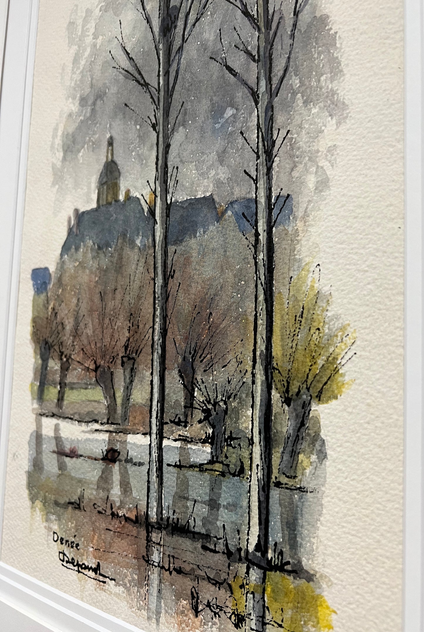 Original French Watercolor (9" x 14.5")