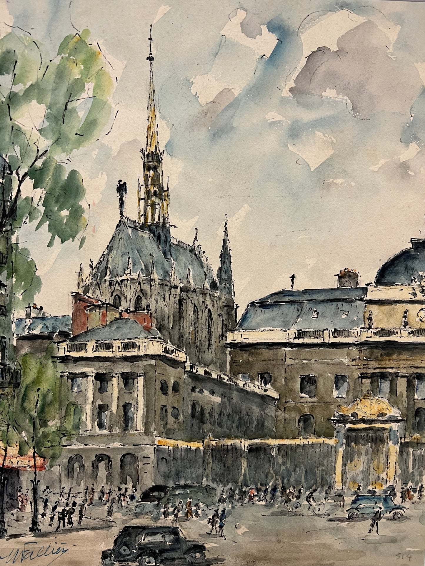 SOLD: Sainte-Chapelle (9" x 12")