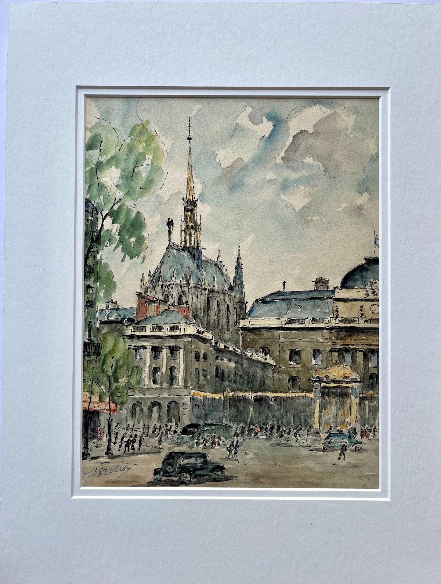 SOLD: Sainte-Chapelle (9" x 12")