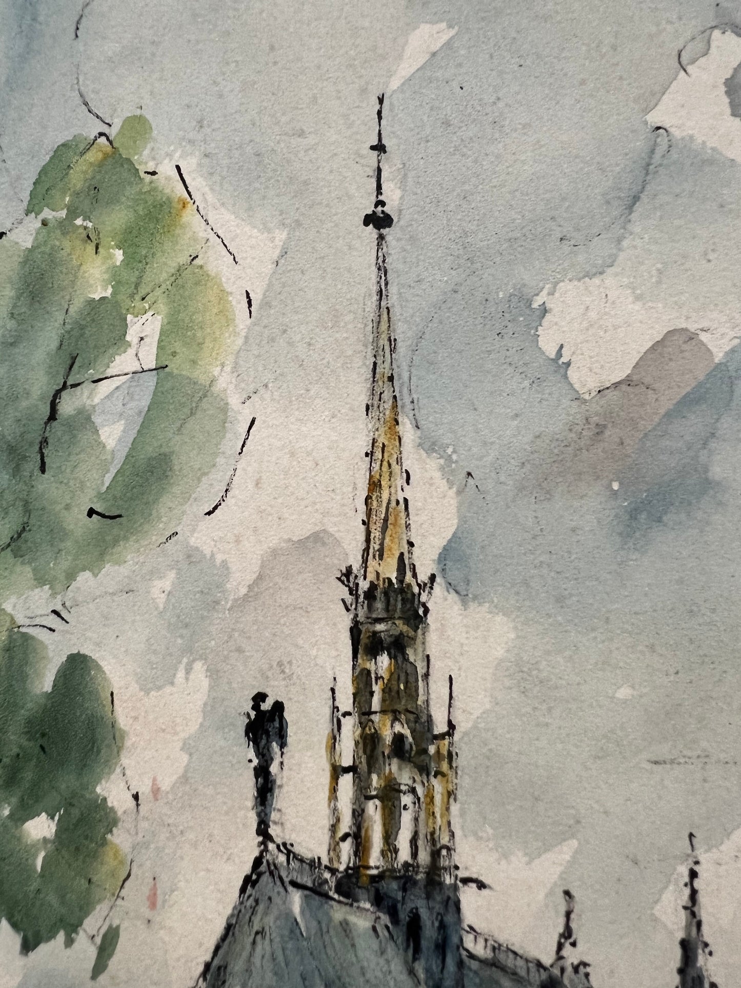 SOLD: Sainte-Chapelle (9" x 12")