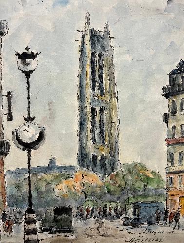 Tour Saint Jacques Paris (8"x 10.5")