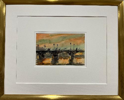 Paris Sunset on the Seine II (8.5" x 5.5")