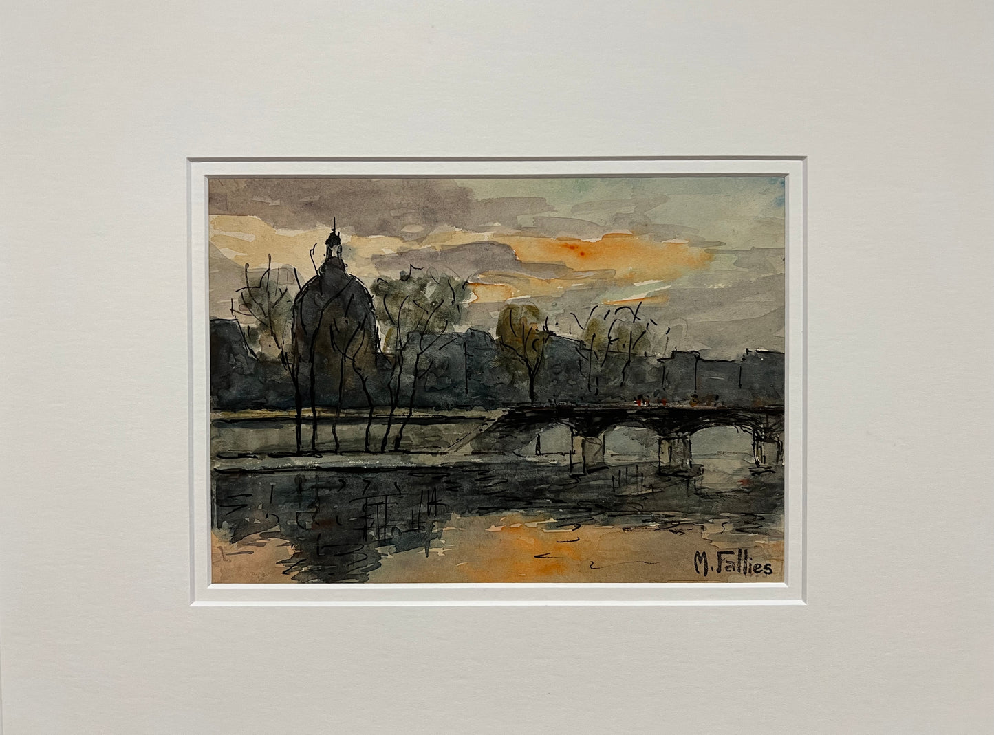 Paris Sunset on the Seine III (8.75" x 6.25")
