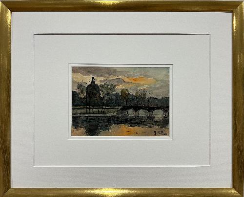 Paris Sunset on the Seine III (8.75" x 6.25")