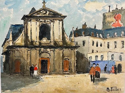 L’eglise of St. Thomas (10.25"x 8.25")