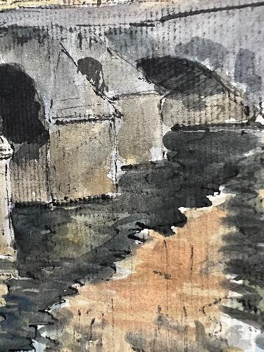 Reflections on the Seine (9.25" x 12")