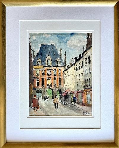 Entrance to Place des Vosges (9.25" x 12")