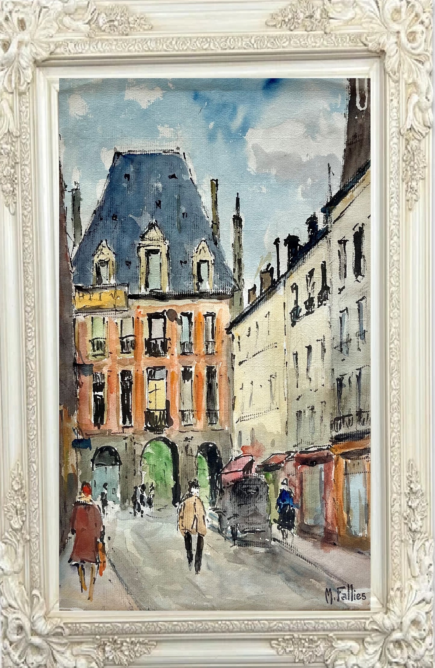 Entrance to Place des Vosges (9.25" x 12")