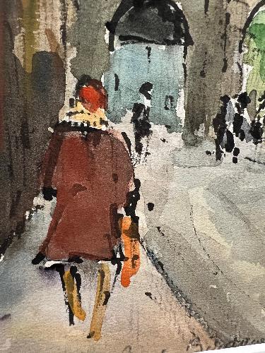 Entrance to Place des Vosges (9.25" x 12")