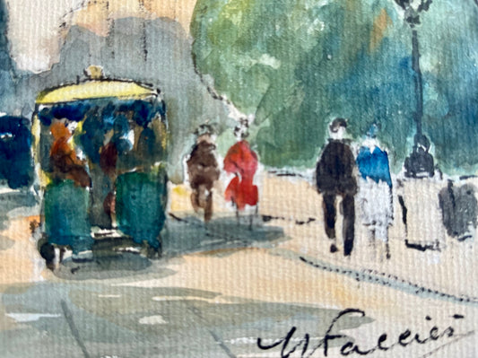 SOLD: Promenade Sur Le Pont Neuf (9.75" x 7.75")